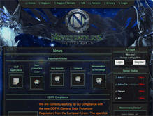 Tablet Screenshot of neverendless-wow.com